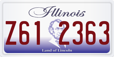 IL license plate Z612363