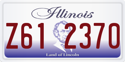 IL license plate Z612370