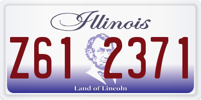 IL license plate Z612371