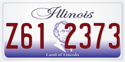 IL license plate Z612373