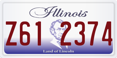 IL license plate Z612374