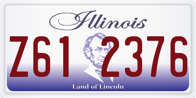 IL license plate Z612376