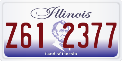 IL license plate Z612377