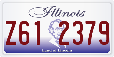 IL license plate Z612379
