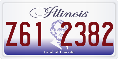 IL license plate Z612382