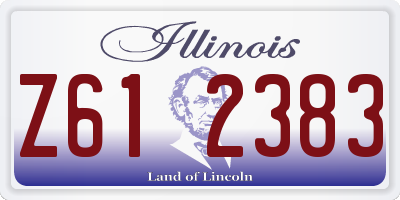 IL license plate Z612383