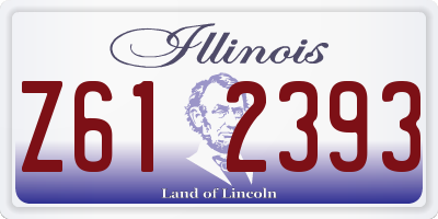 IL license plate Z612393