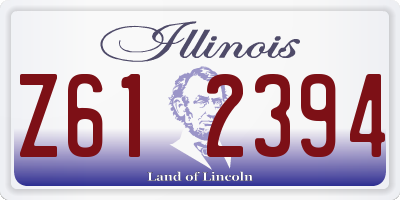 IL license plate Z612394