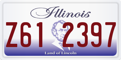 IL license plate Z612397