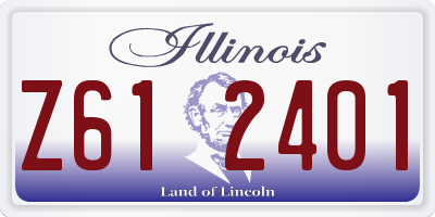 IL license plate Z612401