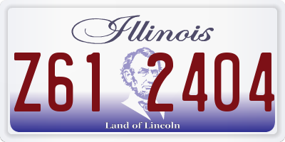 IL license plate Z612404
