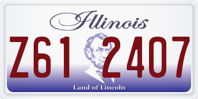 IL license plate Z612407