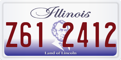 IL license plate Z612412