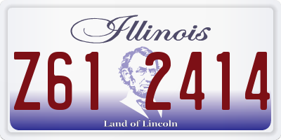 IL license plate Z612414