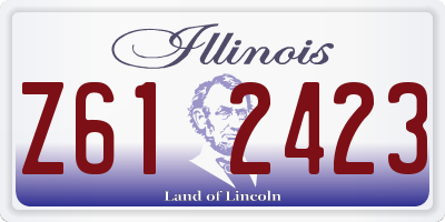 IL license plate Z612423