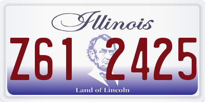 IL license plate Z612425