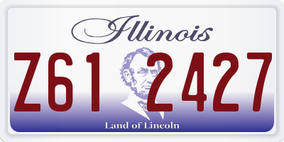 IL license plate Z612427