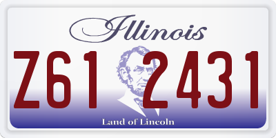 IL license plate Z612431