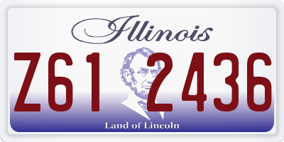 IL license plate Z612436