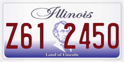 IL license plate Z612450
