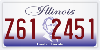 IL license plate Z612451