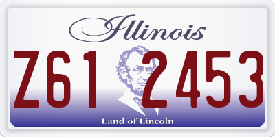 IL license plate Z612453