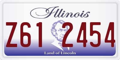 IL license plate Z612454