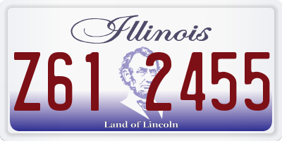 IL license plate Z612455