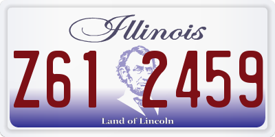 IL license plate Z612459