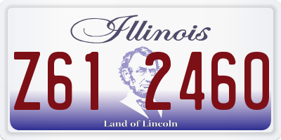 IL license plate Z612460
