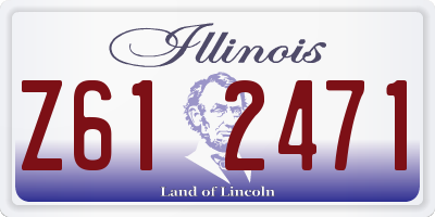 IL license plate Z612471
