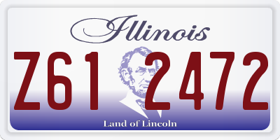 IL license plate Z612472