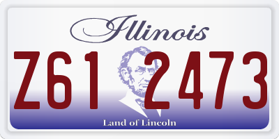 IL license plate Z612473