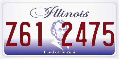 IL license plate Z612475