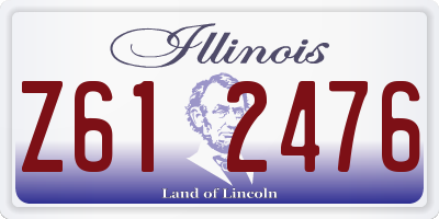 IL license plate Z612476