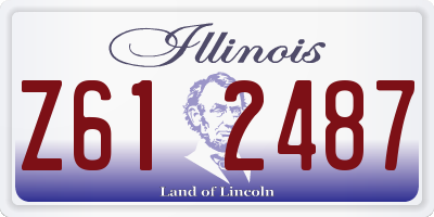 IL license plate Z612487
