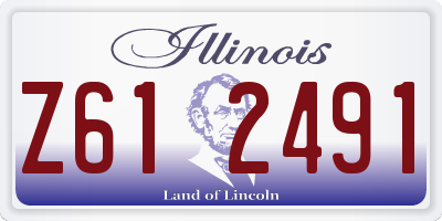 IL license plate Z612491