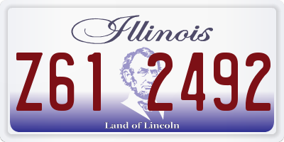 IL license plate Z612492