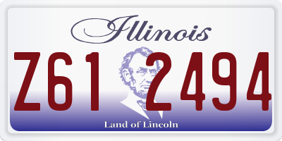 IL license plate Z612494