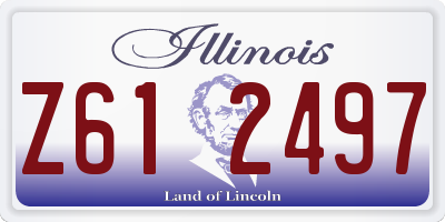 IL license plate Z612497