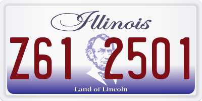 IL license plate Z612501
