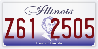 IL license plate Z612505