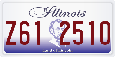 IL license plate Z612510