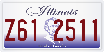 IL license plate Z612511