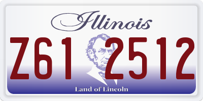 IL license plate Z612512