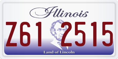 IL license plate Z612515