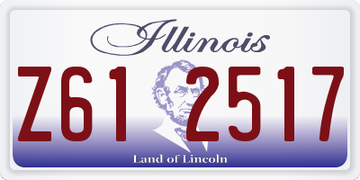 IL license plate Z612517