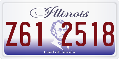 IL license plate Z612518
