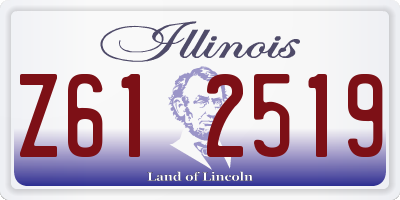 IL license plate Z612519