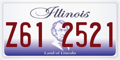 IL license plate Z612521